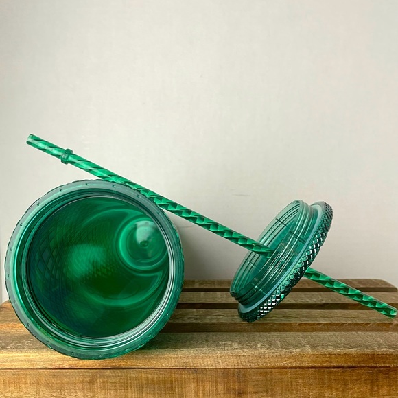 STARBUCKS 2022 Jeweled Green Cold Tumbler - Picture 2 of 3